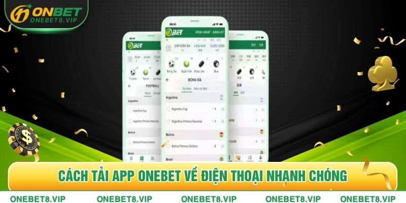 Cách tải app ONEBET về điện thoại nhanh chóng