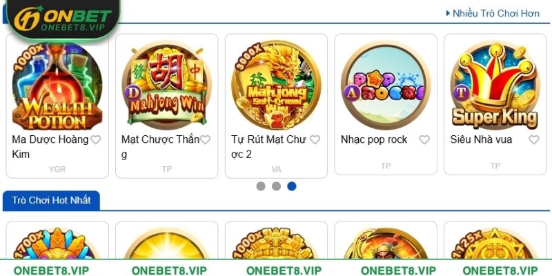Top game nổ hũ đổi thưởng hot nhất tại ONEBET